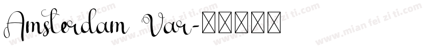Amsterdam Var字体转换